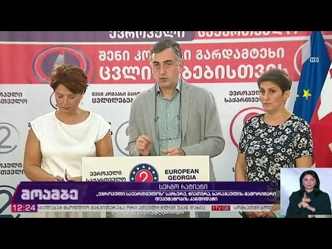 სერგო რატიანის ბრიფინგი